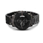 Engraved Design Black Chronograph Watch Men's Watch