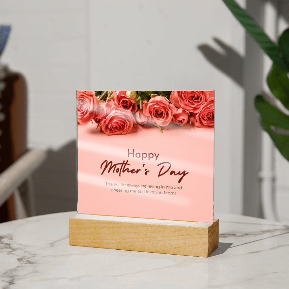 Mother's Day Square Acrylic Plaque