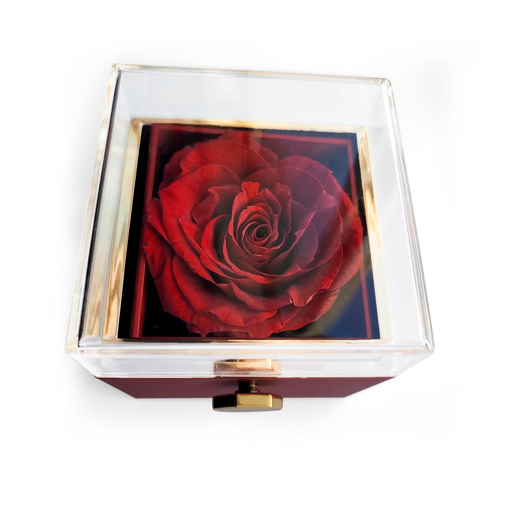 Mother's Day Love Knot with rotating Rose Gift Box