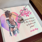 Heartfelt symbol of love, Baby Feet Heart Necklace For Mother's Day