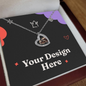 Heartfelt symbol of love, Baby Feet Heart Necklace For Mother's Day