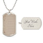 Personalized Military Chain To My Husband