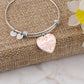 Heart Pendant Bangle Bracelet - My Grandmom