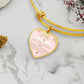 Heart Pendant Bangle Bracelet - My Grandmom