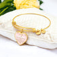 Heart Pendant Bangle Bracelet - My Grandmom
