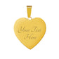 Heart Pendant Bangle Bracelet - My Grandmom