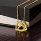 Happy Mother's Day Interlocking Hearts necklace