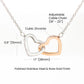 Happy Mother's Day Interlocking Hearts necklace