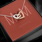 Happy Mother's Day Interlocking Hearts necklace