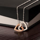 Happy Mother's Day Interlocking Hearts necklace