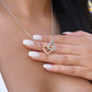 Happy Mother's Day Interlocking Hearts necklace