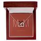 Happy Mother's Day Interlocking Hearts necklace