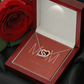 Happy Mother's Day Interlocking Hearts necklace
