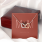 Happy Mother's Day Interlocking Hearts necklace