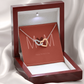 Happy Mother's Day Interlocking Hearts necklace