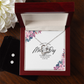 Happy Mother's Day   Forever Love Necklace and Cubic Zirconia Earring Set