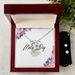 Happy Mother's Day   Forever Love Necklace and Cubic Zirconia Earring Set