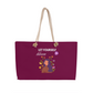 Large Tote Bag Let Yourself Bloom