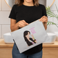 Morning's get better with Coffee Large Zippered Pouch Bag