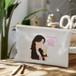 Morning's get better with Coffee Large Zippered Pouch Bag