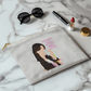 Morning's get better with Coffee Large Zippered Pouch Bag