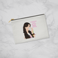 Morning's get better with Coffee Large Zippered Pouch Bag