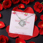 Love Knot Necklace with luxurious box, featuring a meticulously preserved rose that never fades,